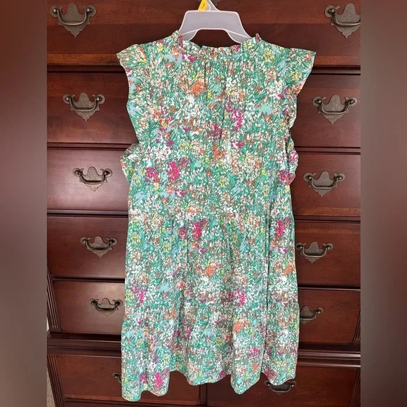 Floral Ruffle Sleeve Dress - Picture 3 of 3